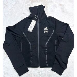Adidas James Bond 007 collab Track Jacket top Black GN6817 women small NEW